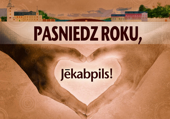 Charity promotion in Jekabpils City, Latvia.